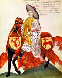 Falkoner til hest (miniature