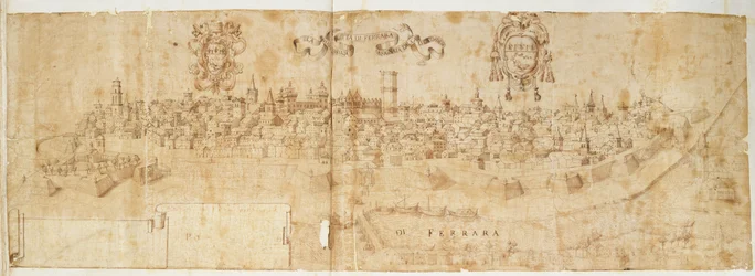 Ferrara, Italien (blæk på papir)