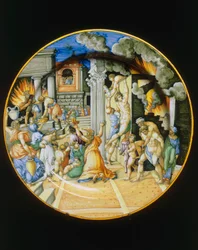 Fire of Troy, fremstilling af Urbino, plade