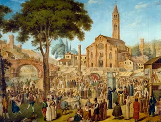 Folkefestival i Lodi Vecchio, Italien