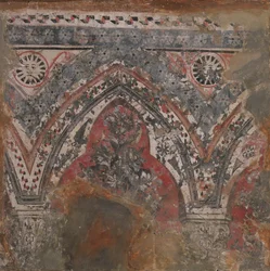 Fragment fra et vægmaleri