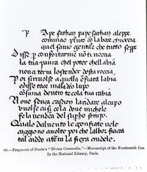 Fragment af Dantes (1265-1321) 