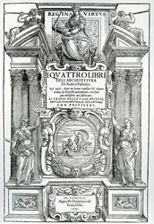 Frontispice til Fire bøger om arkitektur af Andrea Palladio, 1570