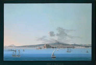 Generel udsigt over Napoli fra havet