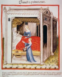 Nova 2644 fol.44v Smagsbygsuppe, fra Tacuinum Sanitatis