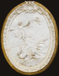 En af en serie på fire Doccia-støbte ovale plaques, midten af 1700-tallet