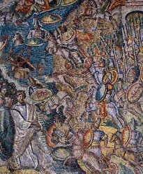 Panel med mosaik, centralskibet, Santa Maria Maggiore-basilikaen, Rom, Italien, 5. århundrede
