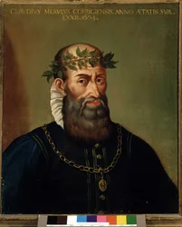 Portræt af Claudio Merulo (Merlotti, Merulus) (1533-1604) italiensk komponist fra det 17. århundrede.