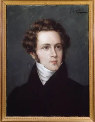 Portræt af Vincenzo Bellini (1801-1835) italiensk komponist