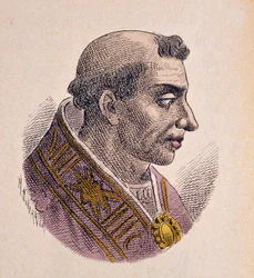 Portræt af pave Hadrian II (867-872)