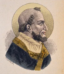 Portræt af paven Anaclet (eller Clet eller Anenclet eller Anacletus eller anencletus eller cletus eller anacleto eller cleto eller anencleto) (ca. 76-88)