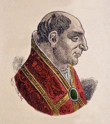 Portræt af paven Benoit V (benedetto, Benedikt eller Benedictus) (964)