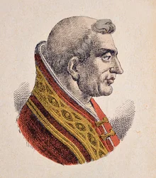 Portræt af pave Celestine IV (Celestinus, Celestine eller Caelestinus) (1241)