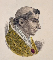 Portræt af pave Etienne VII (Stephen, stefano eller Stephanus) (927-931)