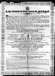 Plakat for I.R. Teatro alla Scala, 