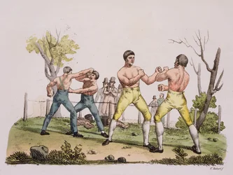 Nævekæmpere, tavle 31 fra Nationernes historie