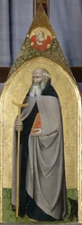 Sankt Antonius abbed, ca. 1360 (tempera på poppeltræ)