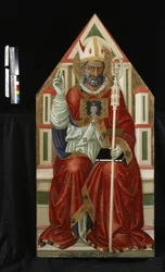 St. Blaise (tempera og guld på træ)