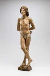 St. Sebastian, ca. 1500 (polykromt træ)