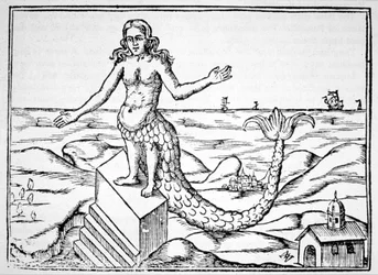 The Divinity Dragon, kopi af en illustration fra Oedipus Aegyptiacus af Athanasius Kirchner, Rom 1652, brugt i en History of Magic, udgivet sent i det 19. århundrede
