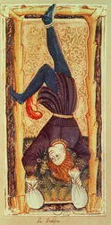 Den hængte mand, tarotkort fra «Charles VI»- eller «Gringonneur»-sættet