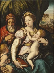 Den hellige familie med spædbarnet St. John