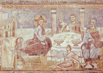 Måltidet i Simon Farisæerens hus, Monte Cassino-skolen, ca. 1087