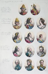 Romanov-dynastiet, fra Costume Antico e Moderno af Gulio Ferrario, ca. 1820