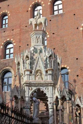 Scaliger-gravene (Scaligeri). Graven i Cansignorio. Gotisk monument