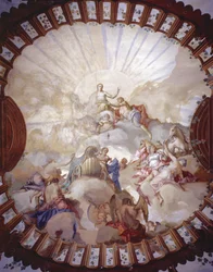 Kejserinde Maria Theresia af Østrigs triumf (1717-80) (loftmaleri)