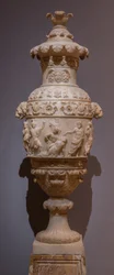 Vase med en klassisk scene, ca. 1825 (alabast)