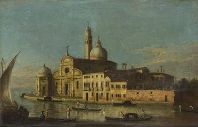 Venedig, San Michele (olie på lærred)
