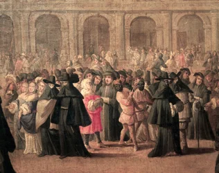 Venedig, karneval på Markuspladsen, Italien