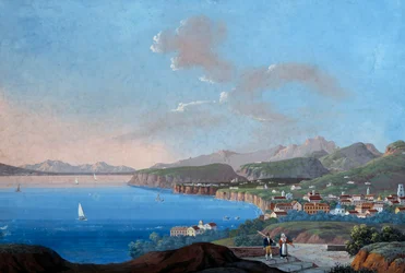 Udsigt over Sorrento (gouache)