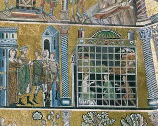 Josef smidt i fængsel (mosaik)
