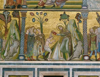 Sankt Johannes døber i Jordanfloden (mosaik)