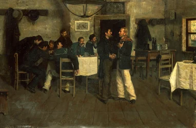 Møde mellem Giuseppe Garibaldi og Giovanni Battista Cuneo i Taganrog ved Sortehavet