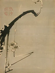 Plum Blossoms - Jakuchu, Ito (1716-1800) - 1700-tallet - Akvarel og blæk på papir - 34,8x26,2 - Suntory Museum of Art