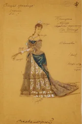 Kostumedesign til balletten Sleeping Beauty af P. Tchaikovsky, 1887