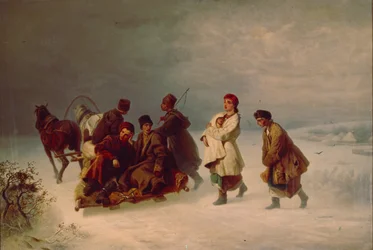 Rekrutternes farvel, 1860