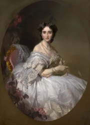 Portræt af Anastasia Ushakova, født Koni 1824-1902