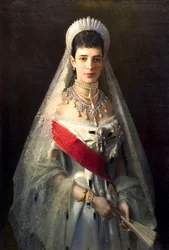 Portræt af kejserinde Maria Feodorovna, prinsesse Dagmar af Danmark, 1847-1928