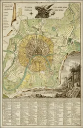 Kort over Moskva fra 1789 af Ivan Marchenkov