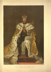 Kroningsportræt af kejser Alexander 3. Fra Kroningsalbummet, 1883