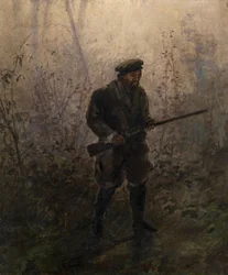 Jæger i skoven