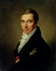 Portræt af lægen Johann-Georg von Ruehl 1768-1846, 1823