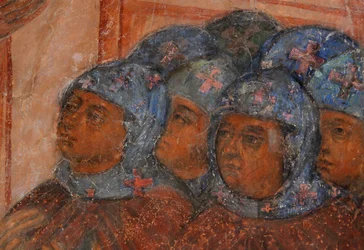 Freske i katedralen Vor Frue af Tegnet, Novgorod, tidligt 1700-tal.