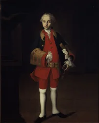 Portræt af grev Wilhelm Georg von Fermor 1749-1828, ca. 1750