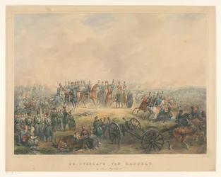 Overgivelse af Hasselt den 8. august 1831 Overgivelsen af ​​Hasselt, den 8. august 1831 (titel på objekt)