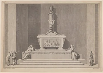 Frederik V´s gravmonument i Roskilde Domkirke